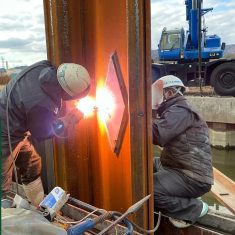 大川護岸改修工事