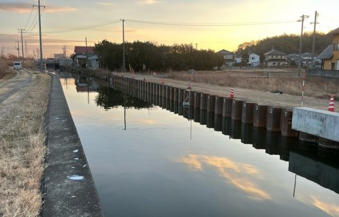 大川護岸改修工事